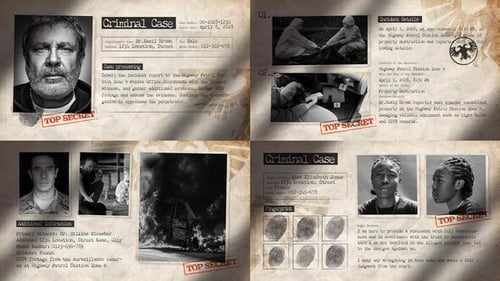 Criminal Case File Video Template
