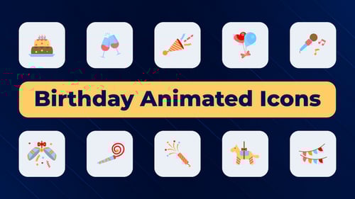 Birthday Animated Icons