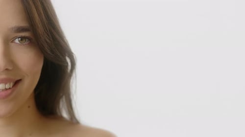 Close Up of a Woman Smiling