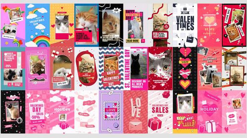 Paquete de historias de San Valentín 30 en 1
