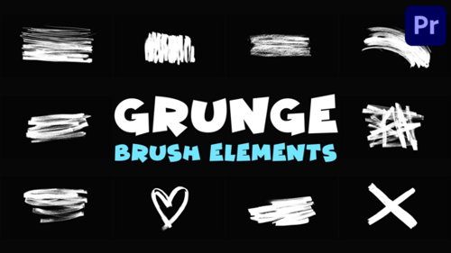 Dynamic Grunge Brush Stroke Animations Pack