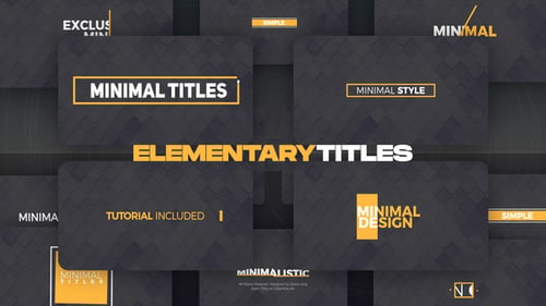 Elementary Titles | Premiere Pro
