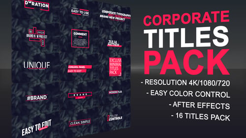 Minimal Corporate Titles | Premiere Pro