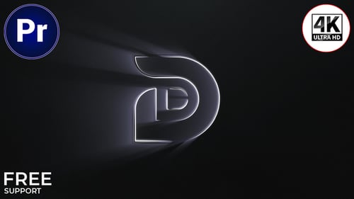 Dynamic Light Trail Logo Reveals with Modern Gradient Effects