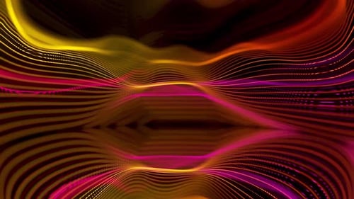 Animated red color geometric line wavy background. A 13