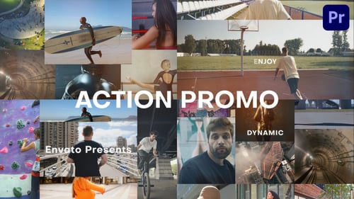 Dynamic Multi-Screen Action Promo with Fast Typography and Modern Transitions