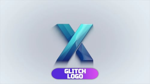 Digital Glitch Corporate Logo Reveal