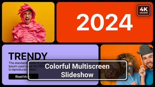Modern Multi-Frame Dynamic Slideshow with Clean Typography