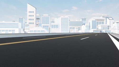 Urban road and digital city model