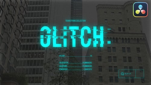 Glitch Transitions for DaVinci Resolve Vol. 05