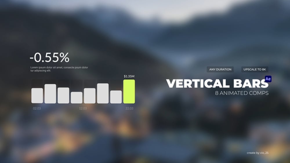 Modern Infographic Bar Chart Data Display, Infographics ft. bar ...