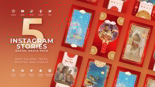 Ornate Chinese New Year Instagram Stories Pack