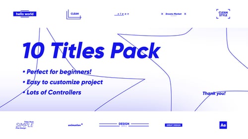 10 Classic Titles Pack | After Effects