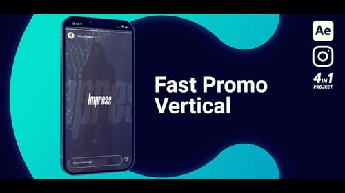 Dynamic Vertical Mobile Phone Promo with Kinetic Typography
