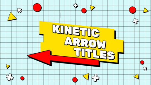 Dynamic Retro Arrow Titles Motion Graphics