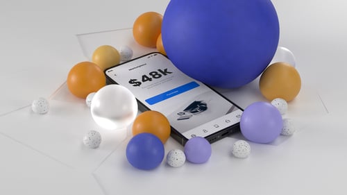 Clean 3D Smartphone Mockup for Modern App UI Presentation