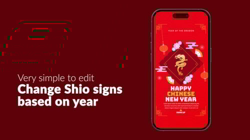 Reel plano de Instagram del Año Nuevo Chino