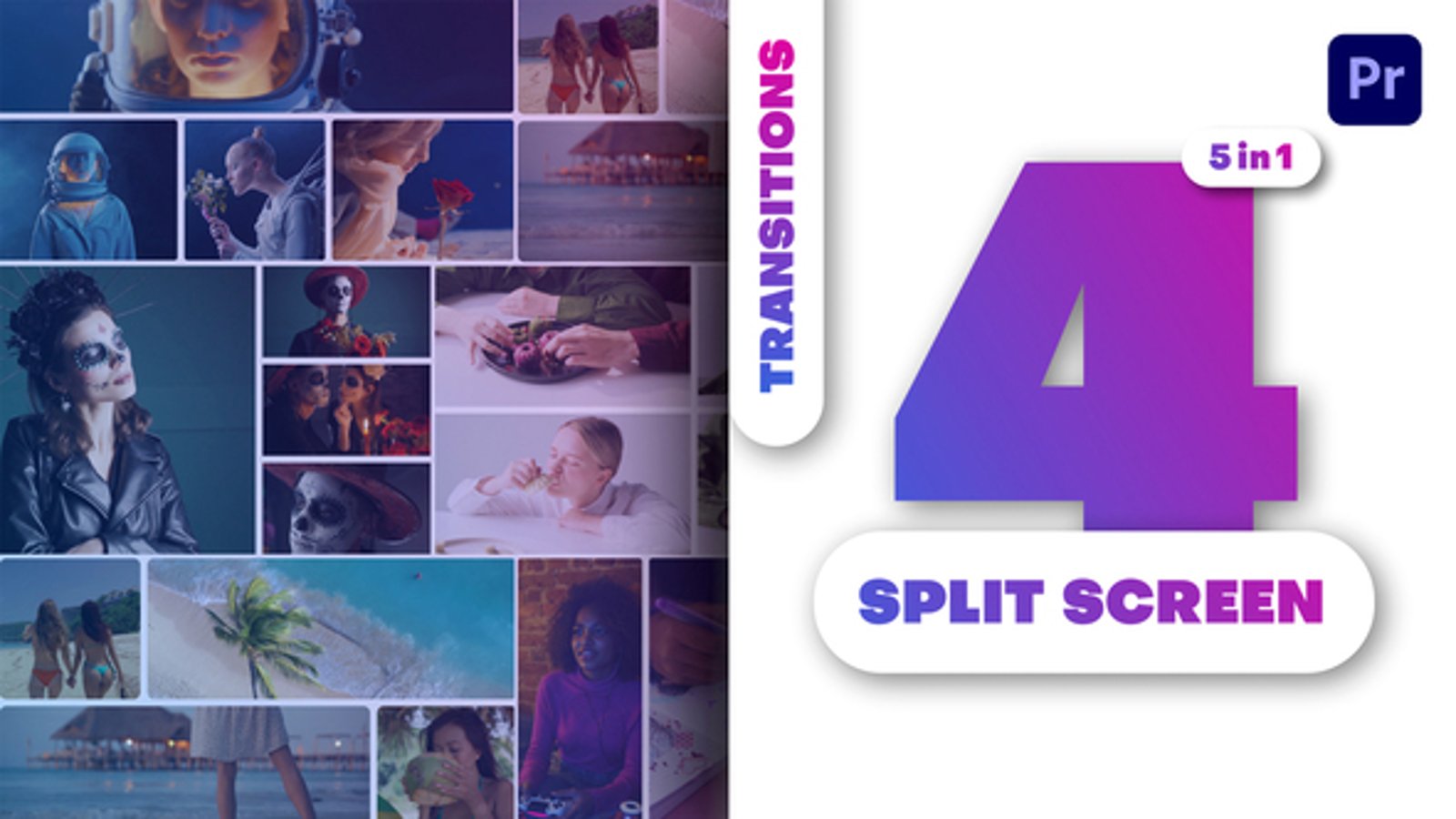 Multiscreen Transitions | Split Screen, Elements ft. 4 split screen ...