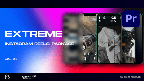 Dynamic Glitch Video Transitions for Social Media Stories and Reels