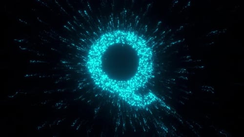 Abstract Particle Logo Reveal Opener