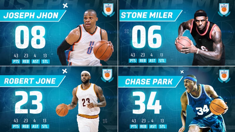 Dynamic Sports Player Intro with Glitch Effects and Statistics ...