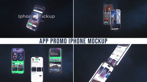 Sleek Mobile App Promo with Dynamic 3D Phone Mockups