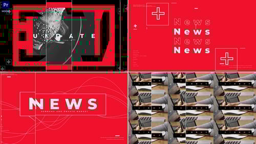 Minimal News Typo Intro