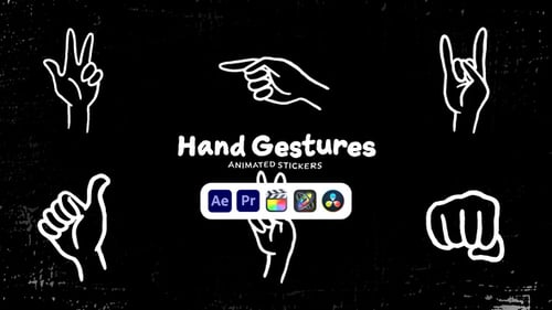 Hands & Gestures Animated Stickers