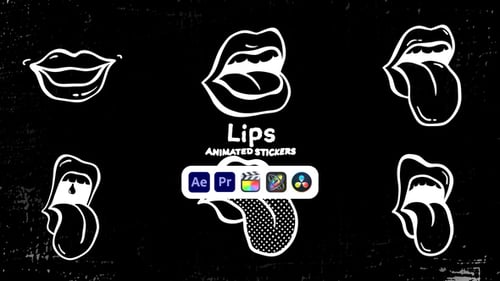 Lips Animated Stickers