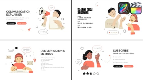 Corporate Communication Explainer Toolkit with Animated Characters
