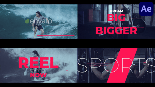 Dynamic Sports Intro with Modern Geometric Transitions