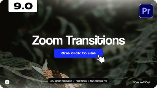 Modern Dynamic Zoom Blur Video Transitions Pack