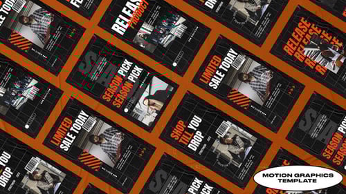 Hypebeast Grunge Kinetic Typography Instagram Reels Promo