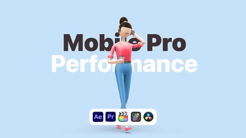 Explainer Girl Walking & Talking - Character Presentation Animation Template
