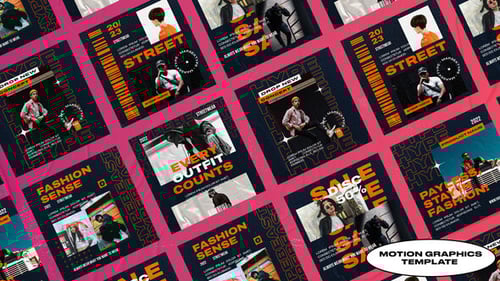 Dynamic Urban Fashion Social Media Posts