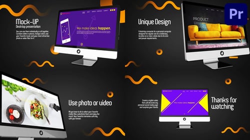 Mock Up Desktop Presentation | Premiere Pro MOGRT
