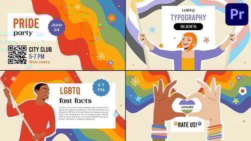 Vibrant Pride Celebration Animated Presentation Slides