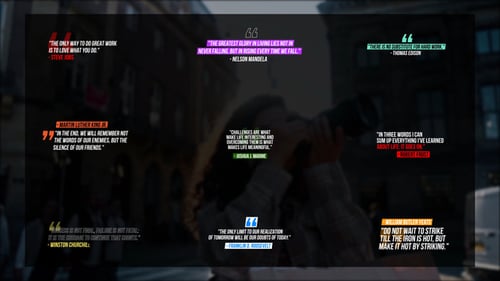 Animated Quote Titles with Modern Design for Video Projects