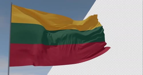 Flagge Litauens Patriotismus nationale Freiheit, nahtlose Schleife, Alphakanal