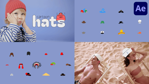 Cartoon Masks And Hats for After Effects