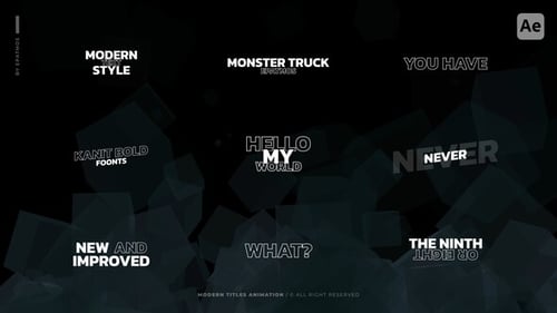 Dynamic Text Animations with Glitch Effects and Modern Titles