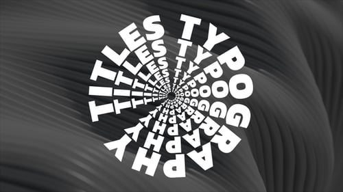 Typography Titles Text | MOGRT