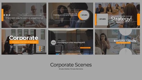 Corporate Typographic Scenes