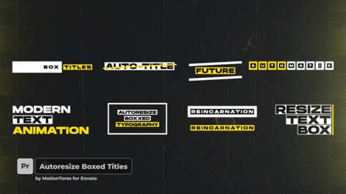 Modern Dynamic Boxed Text Titles Pack