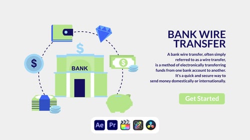 Bank Wire Transfer Design Concept