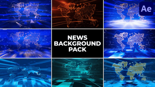 Pacote de fundo de notícias para After Effects