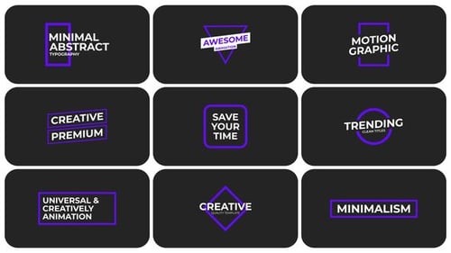 Minimal Titles 6.0 | After Effects