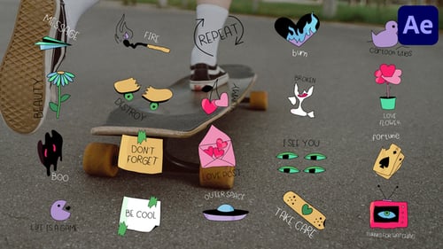 Creative Hand-Drawn Doodle Animation Pack for Video Titles