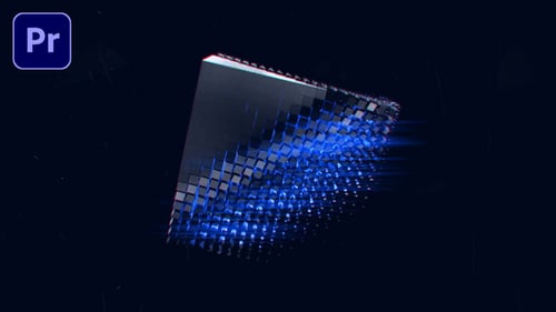 Digital Glitch Abstract Logo Opener