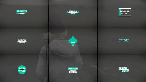 Modern Minimal Title Animations for Text and Lower Thirds